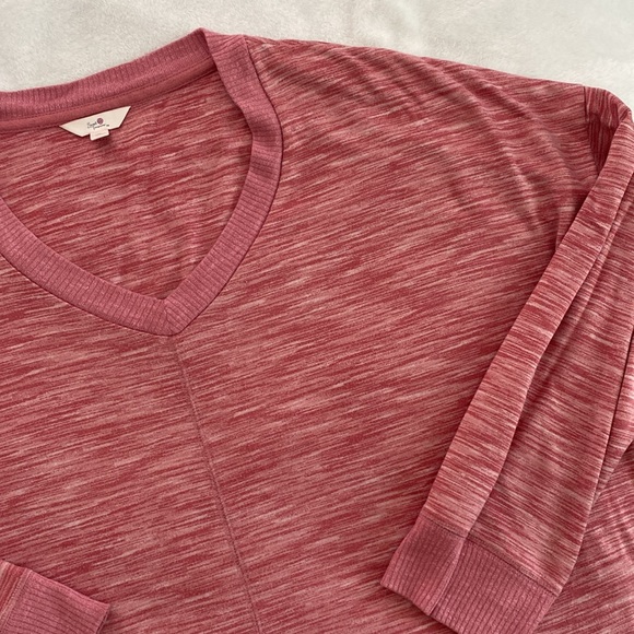 Blush red/pale pink heather sweater - Picture 3 of 17